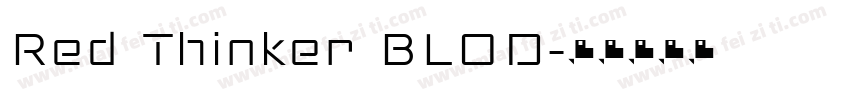 Red Thinker BLOD字体转换